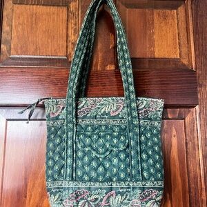 Vera Bradley Vintage Classic Green 1993 Tote HTF